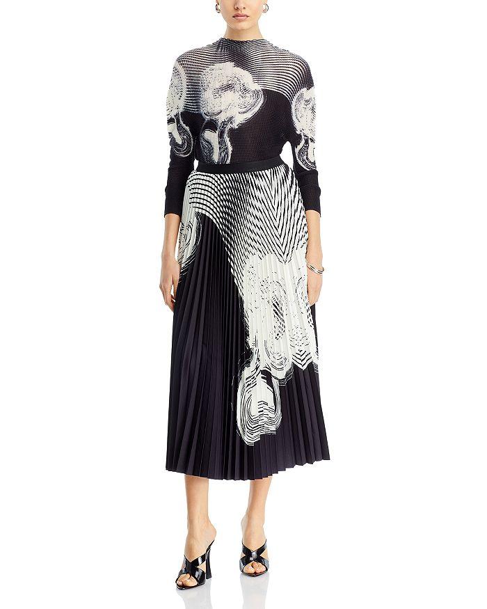 Nancy Yang Abstract Design Top & Skirt Set