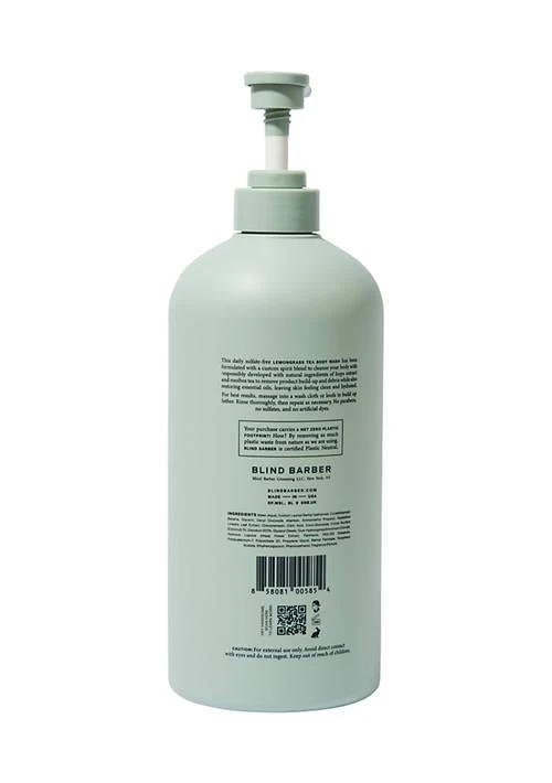 BLIND BARBER Barber Lemongrass Tea Body Wash 2