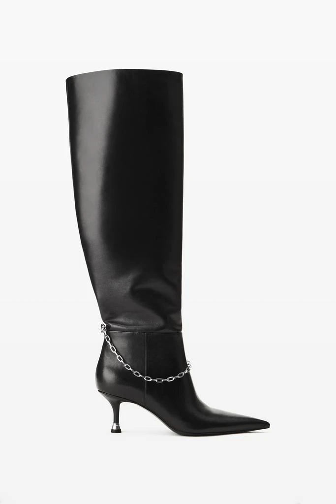 Shop Alexander Wang Embossed Pointed-Toe Boots on Sale at  display picture 1