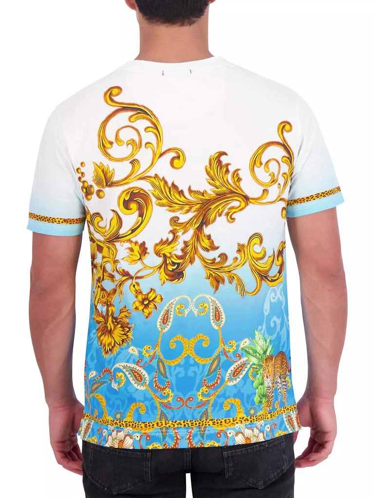 Robert Graham Golden Scrolls Cotton T-Shirt 3