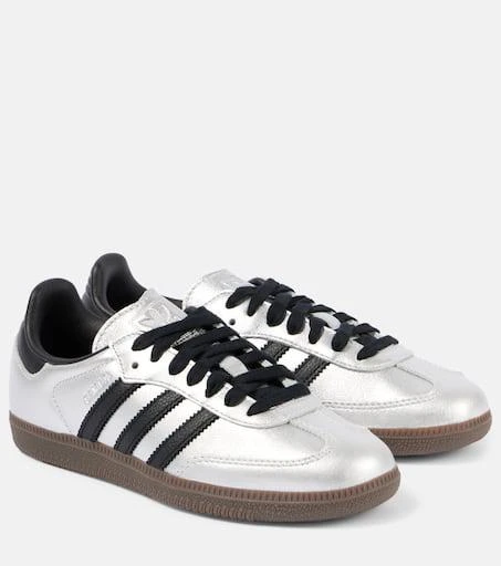 Adidas Samba OG metallic leather sneakers 1