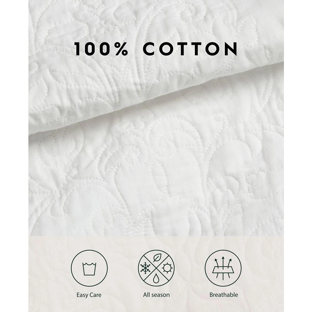 Laura Ashley Heirloom Crochet Quilt Set 8