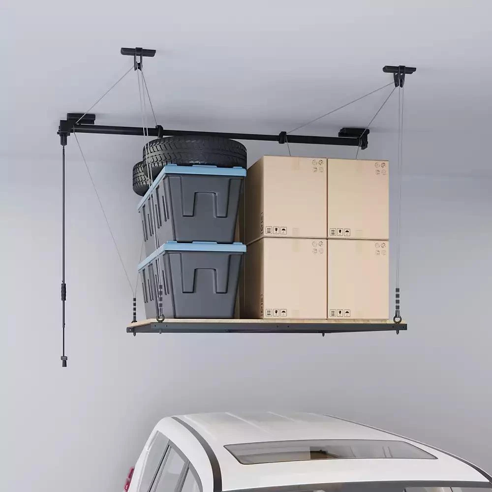 Fleximounts GL2B-E- 4x4 FT GARAGE LIFTING STORAGE RACK WITH RUBBERWOOD ...