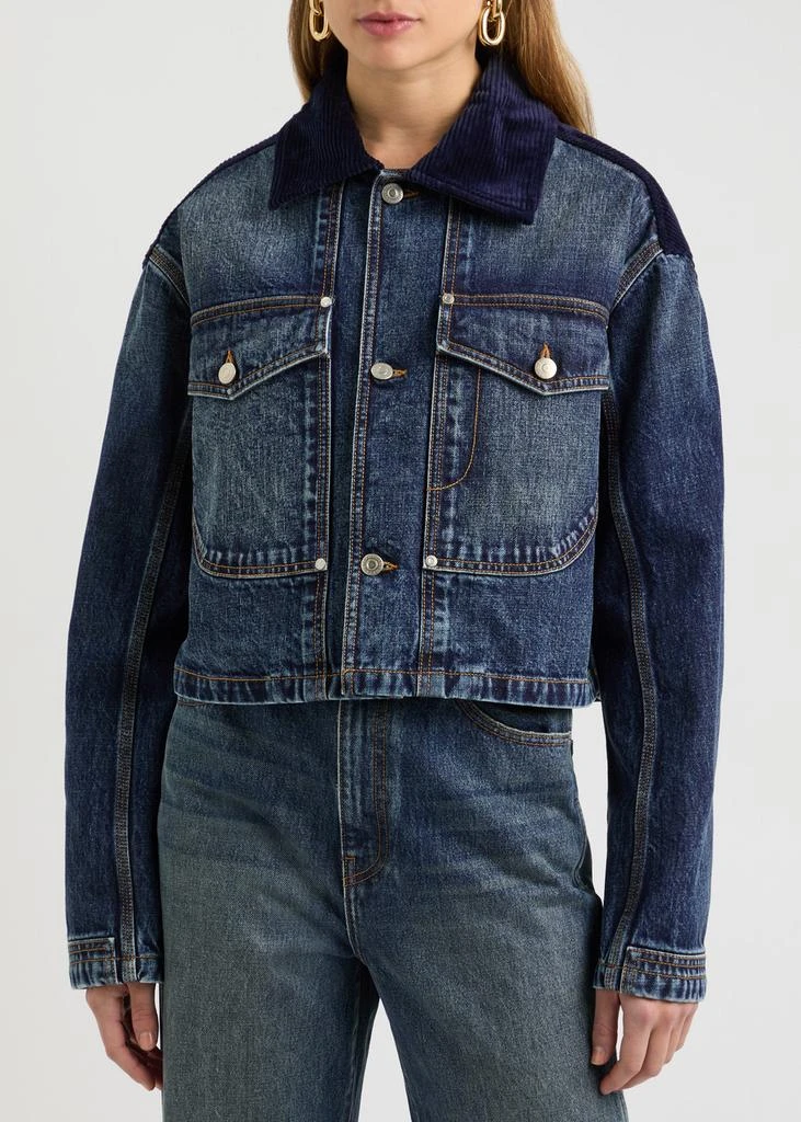 Stella McCartney Corduroy and denim jacket 2