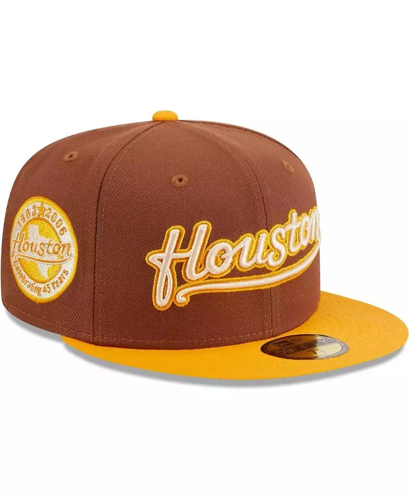 New Era Men's Brown Houston Astros Tiramisu 59FIFTY Fitted Hat 1