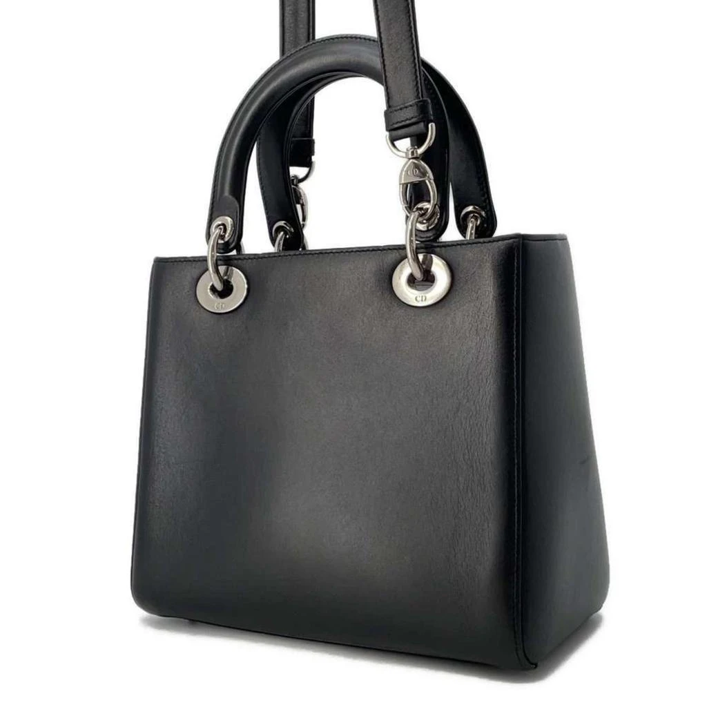 Dior Lady Dior Leather Rhinestone Handbag (Pre-Owned) 2