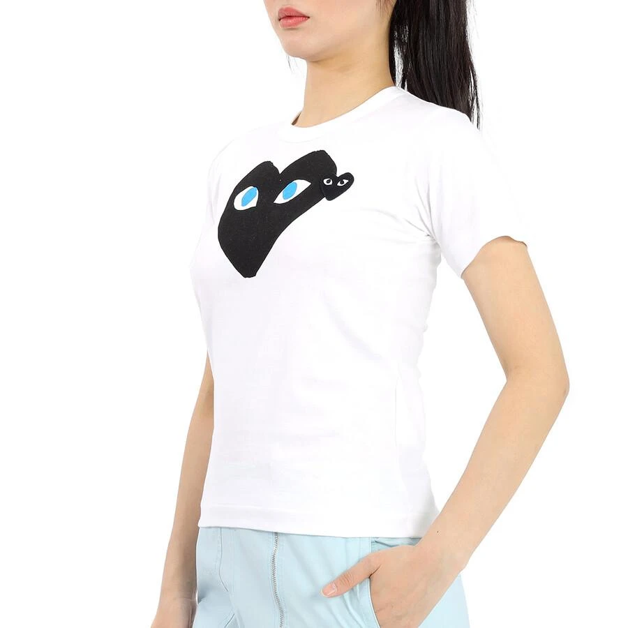 Comme des Garcons Ladies Short-sleeve Hearts Print Cotton T-shirt 2