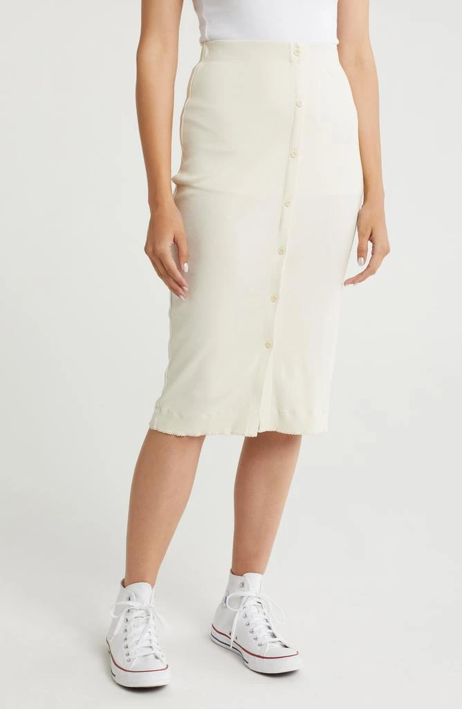 Melrose and Market Button Front Skirt 1