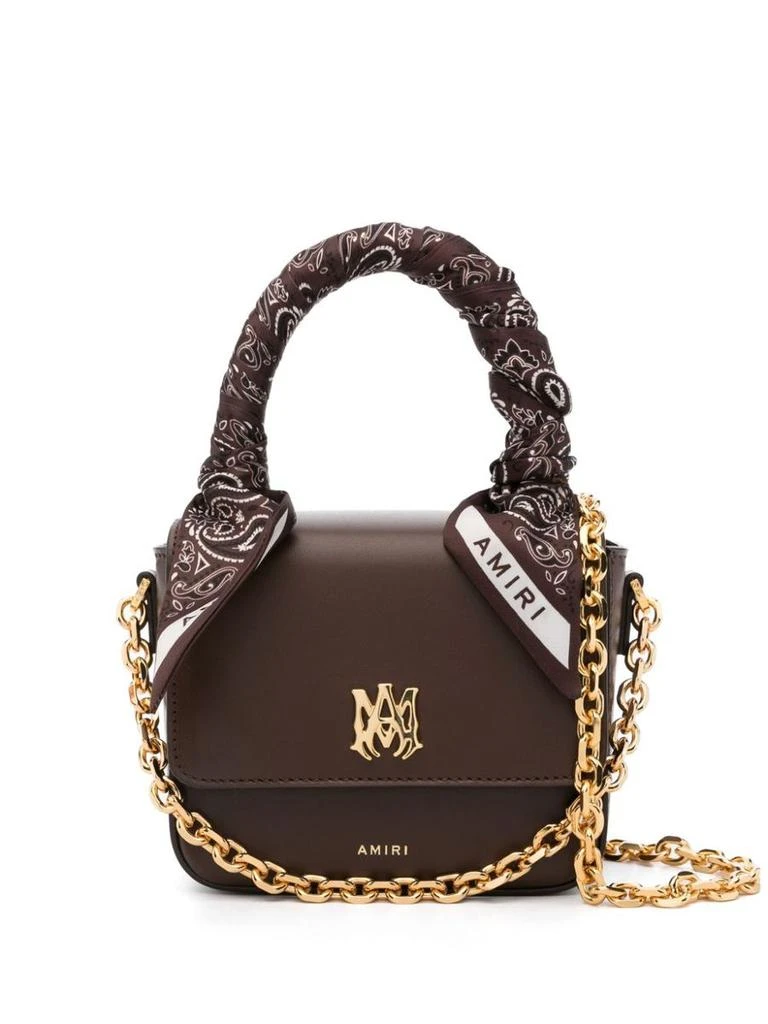AMIRI Ami Paris Ri Borsa Tote Ma Micro In Pelle Con Bandana 1