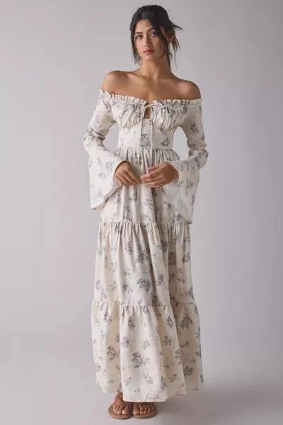 Kiss The Sky Kiss The Sky Off-The-Shoulder Bell Sleeve Maxi Dress 1