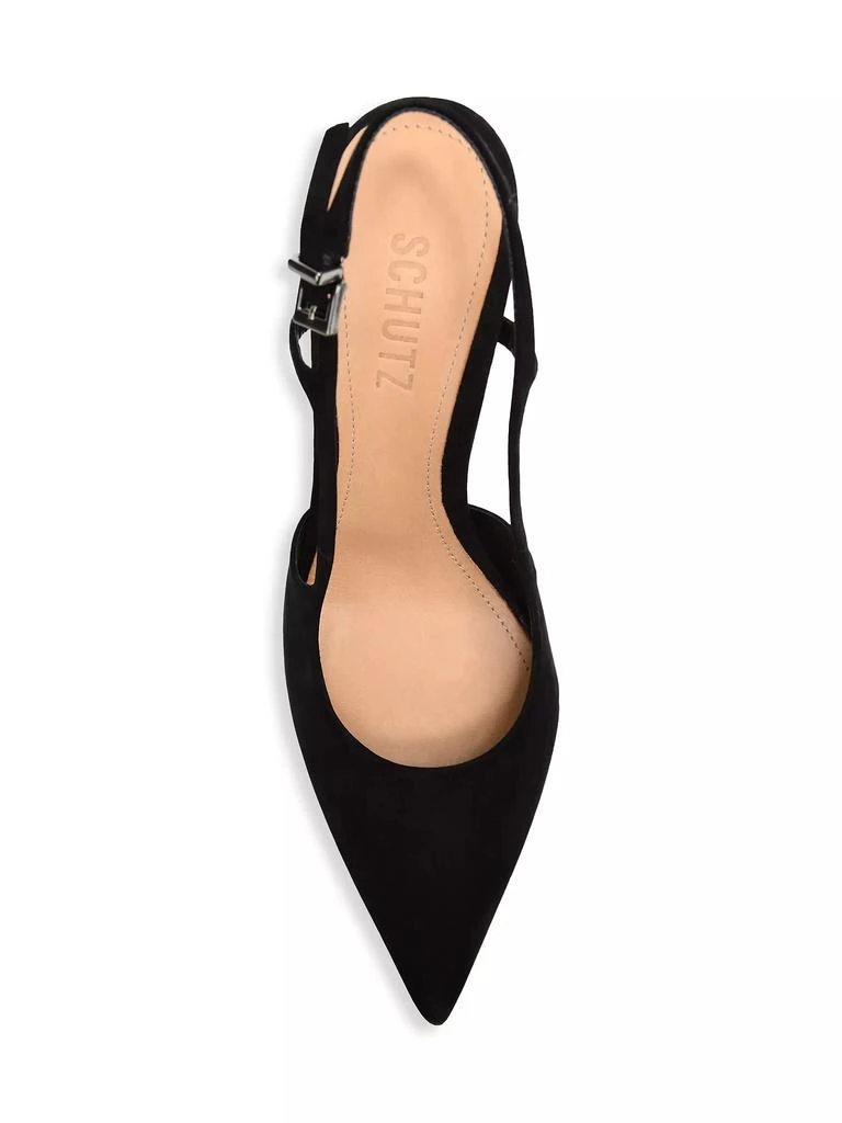 Schutz Boris Suede Slingback Pumps 4