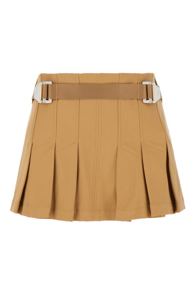 Dion Lee Beige Stretch Cotton Mini Skirt