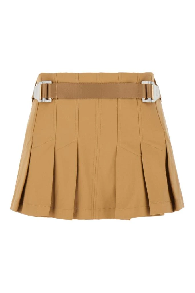 Dion Lee Beige Stretch Cotton Mini Skirt 1