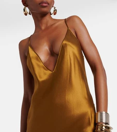 Yves Saint Laurent Satin maxi dress 4