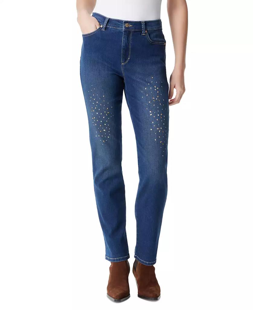 Gloria Vanderbilt Women's Amanda Embellished Straight Jeans