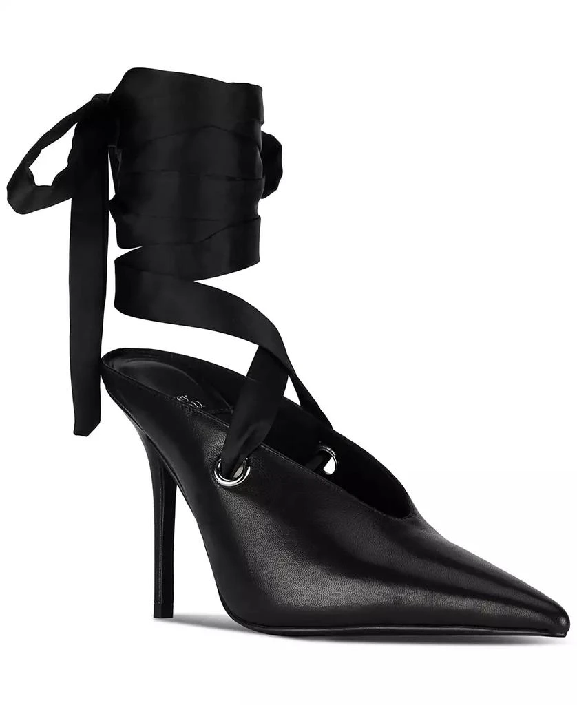 Jeffrey Campbell Grateau Sculpted High-Heel Lace-Up Mules 1