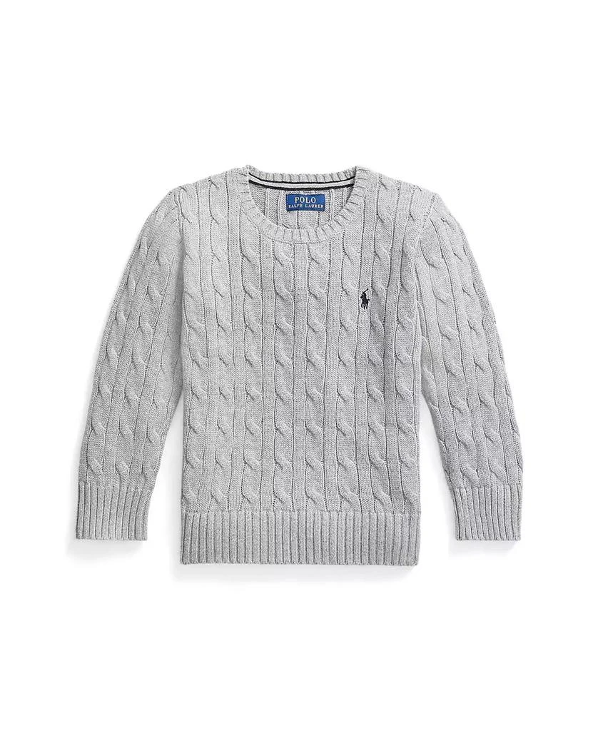 Ralph Lauren Toddler and Little Boys Cable-Knit Cotton Sweater 4