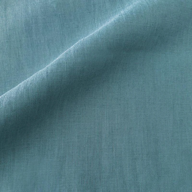 Anaya Home So Soft Linen Turquoise Pillow 14 x 40 DOWN 2