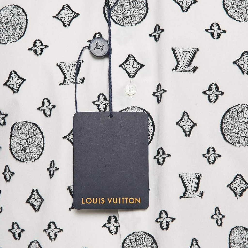 Louis Vuitton Louis Vuitton White Christopher Nemeth Rope Fil-coupe Cotton Shirt M 5