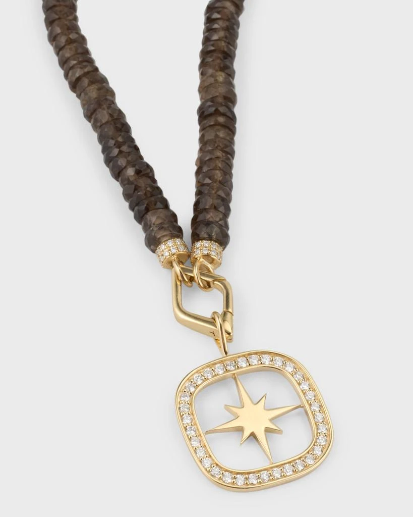 Sydney Evan 14K Yellow Gold XL Starburst Combo Beaded Pendant Necklace 3