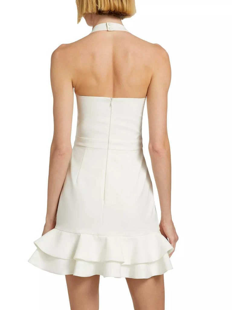 PatBO Soleil Beaded Halter Minidress 5