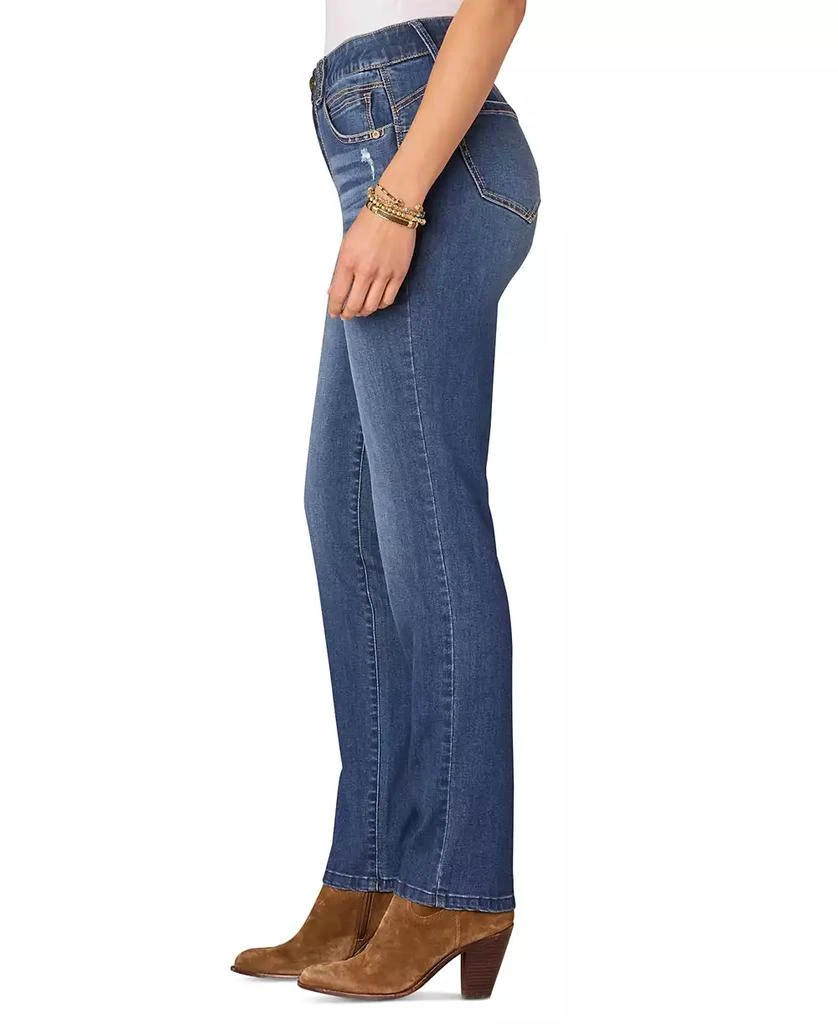 Democracy Petite "Ab"solution Straight-Leg Jeans 3