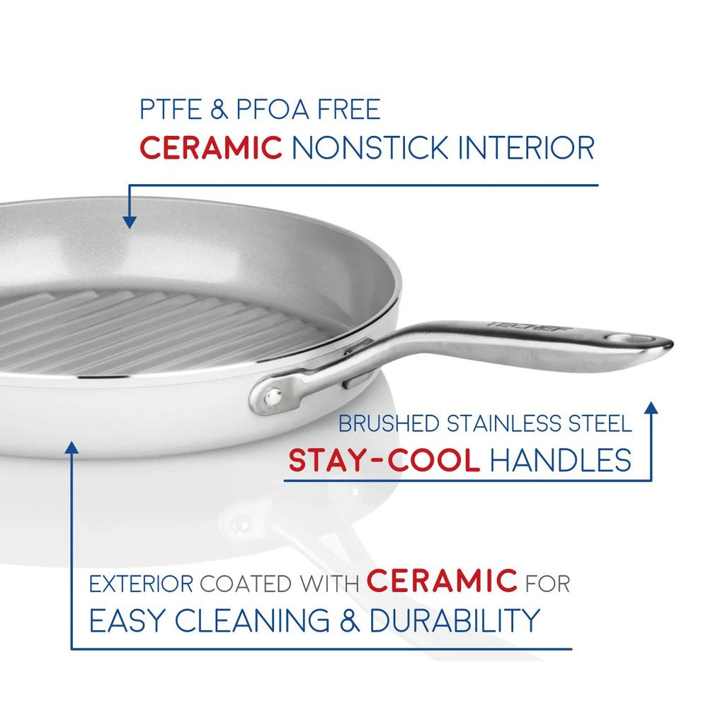 TECHEF CeraTerra - 12 Inch Grill Pan 3