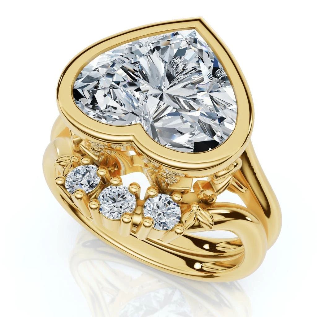 Pompeii3 Diamond Engagement Wedding Ring Set