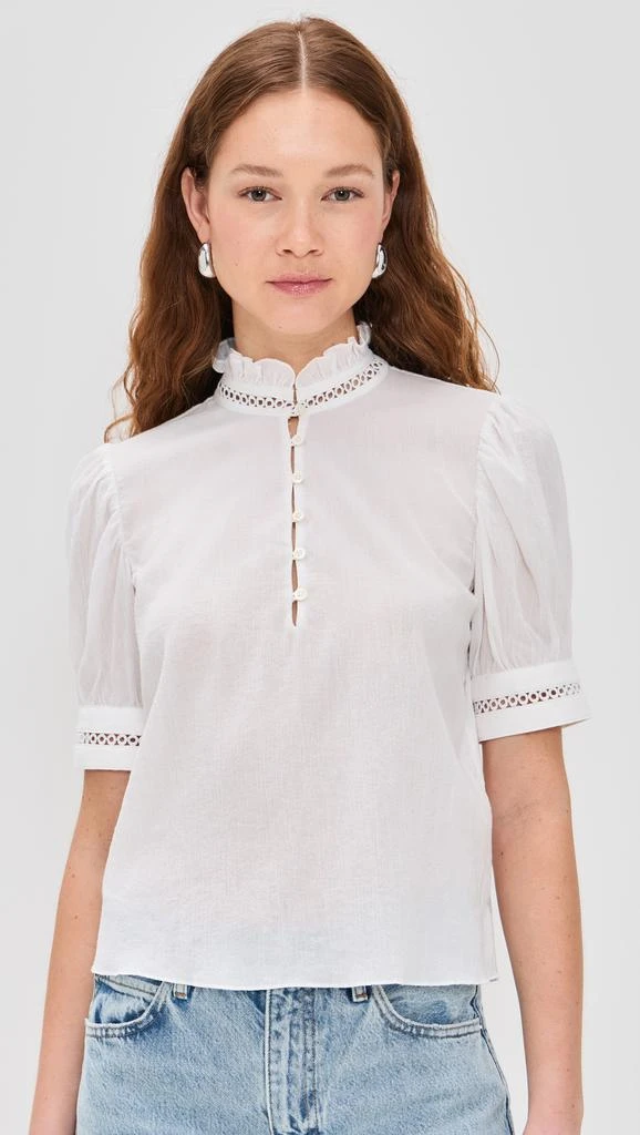 FRAME The Ruffle Collar Top 6