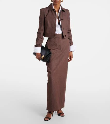 Max Mara Carpa cropped cotton jacket 2