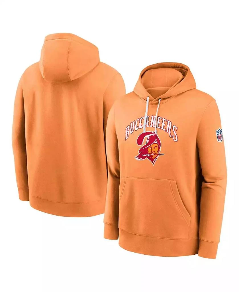 NIKE Men's Orange Tampa Bay Buccaneers Throwback Club Pullover Hoodie 1