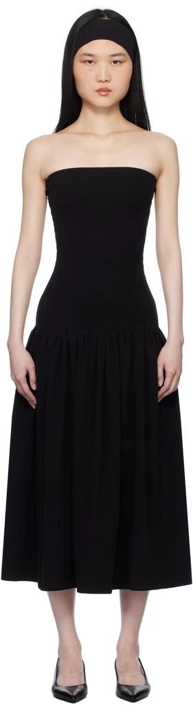 Gil Rodriguez Black 'The Tube' Dropwaist Convertible Midi Dress 1