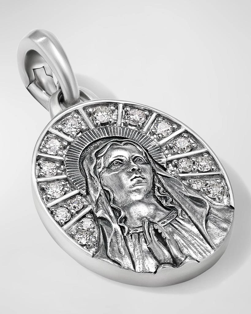 David Yurman Men's Mary Pendant in Silver, 30mm 2