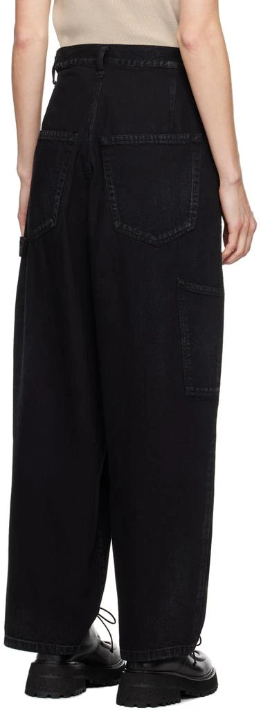 YOHJI YAMAMOTO Black Pleated Jeans 3