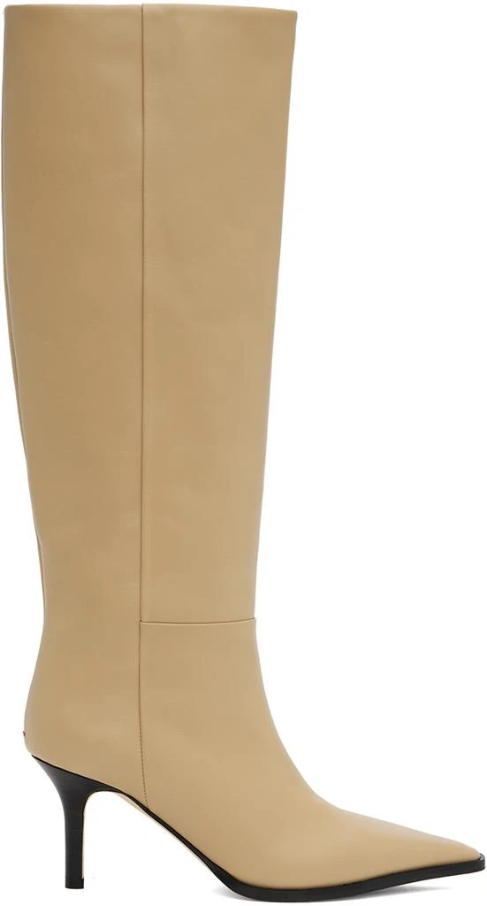 AEYDE Beige Tula Leather Tall boots 1
