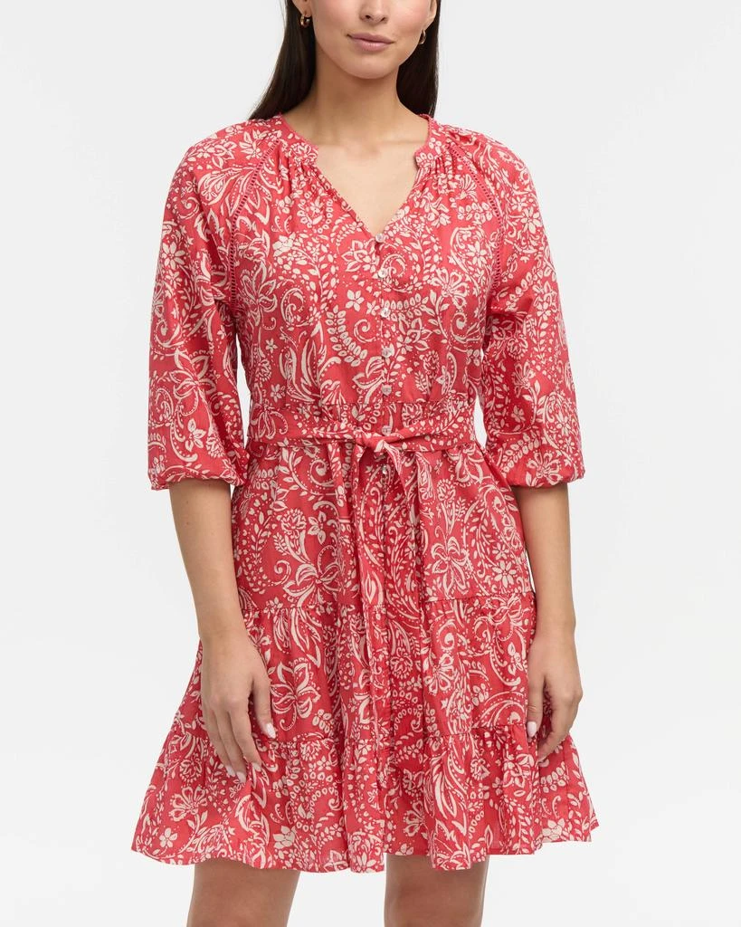 Ellen Tracy Women’s Tiered Floral Belted Dress 5