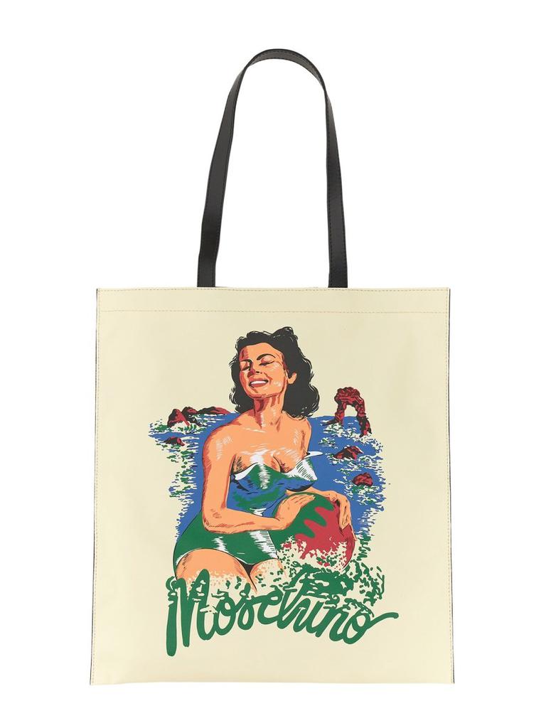 トートバッグ Moschino 'Moschino Handle Me bag Small' handbag Moschino Handle Me Tote Bag | Neutrals | FARFETCH BH