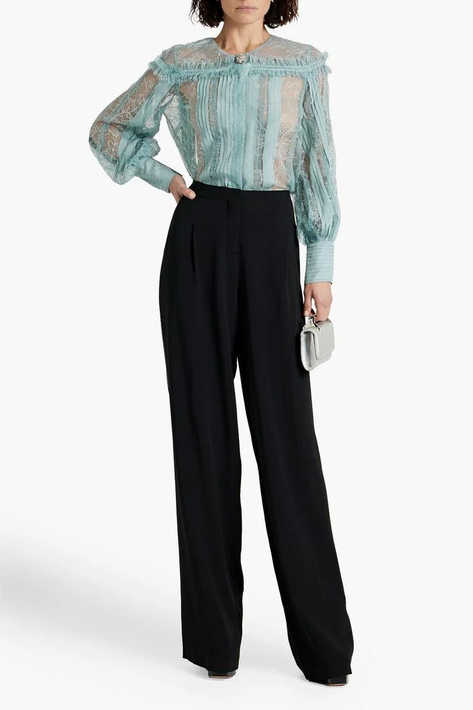 Zuhair Murad Sequin-embellished crepe wide-leg pants 2