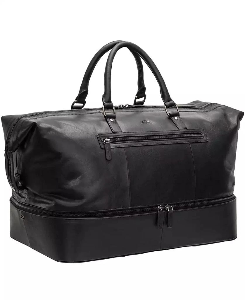 Mancini Leather Goods Men's Buffalo Double Compartment Duffle Bag 3