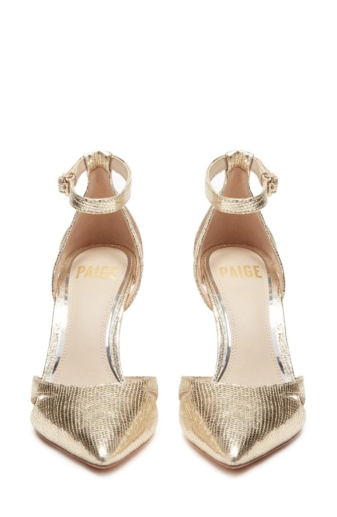 Paige Simona Snake Embossed Pointed Toe Pump 4