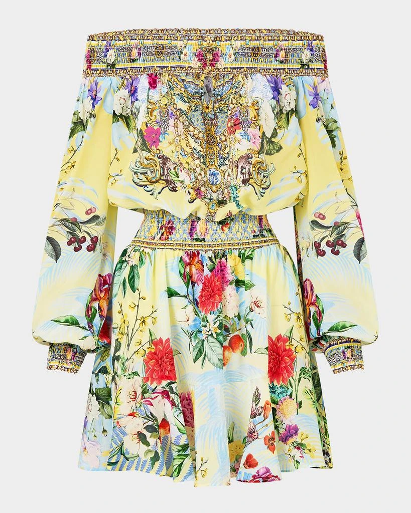 Camilla Flor Fantastica Off-Shoulder Mini Dress 1