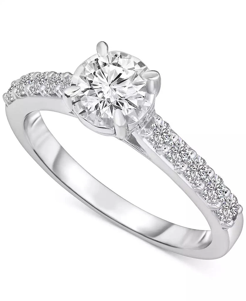TruMiracle TruMiracle® Diamond Solitaire Plus Engagement Ring (1 ct. t.w.) in 14k White Gold 1