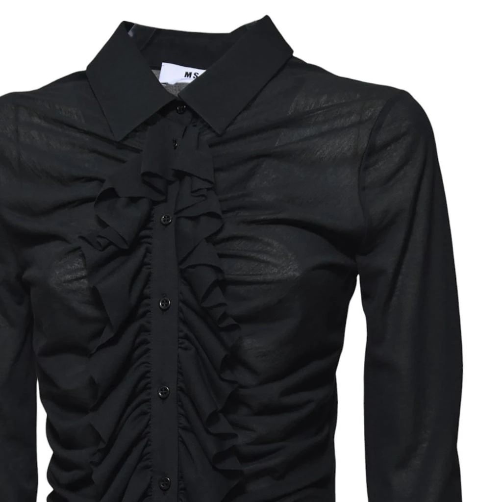 MSGM MSGM Long-Sleeved Ruffle Detailed Top 3