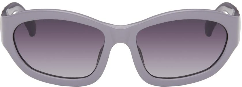 Dries Van Noten x Linda Farrow Lavender Sunglasses Dries Van Noten x Linda Farrow Edition 166 Shades | Hypebae main image 3