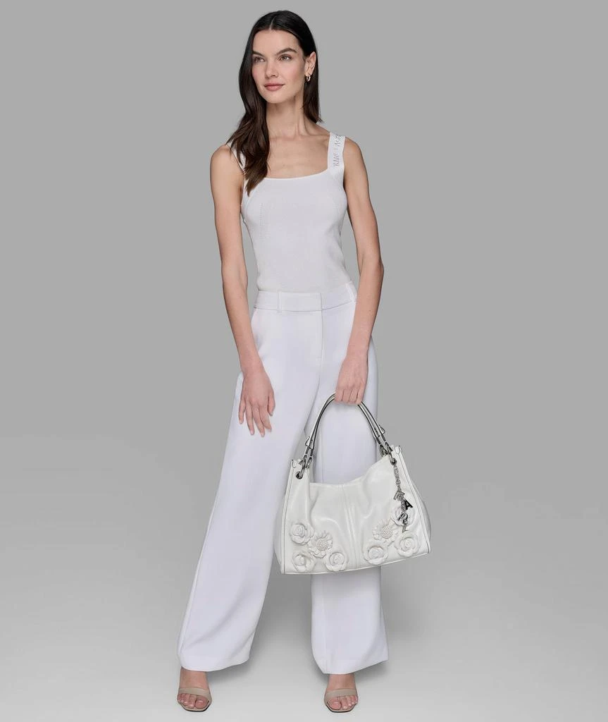 Karl Lagerfeld Paris LUCIENE MEDIUM TOTE WITH FLOWERS 6