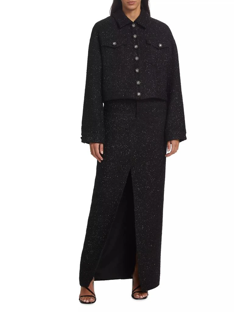 Self Portrait Bouclé Oversized Jacket 2