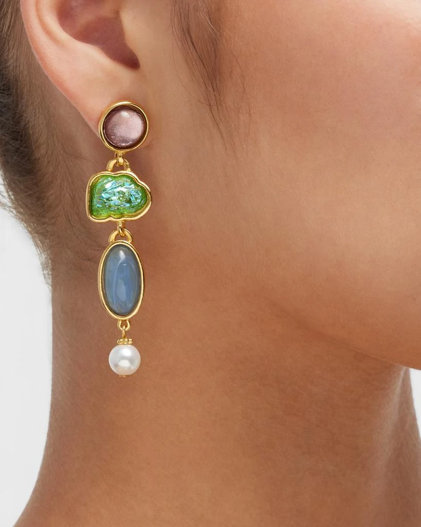 BEN-AMUN Multi-Stone and Shape Post Earrings 2