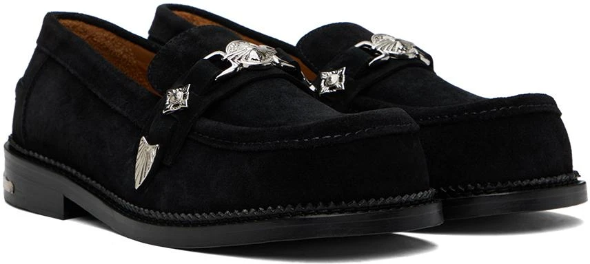 Toga Virilis Black Suede Loafers 4