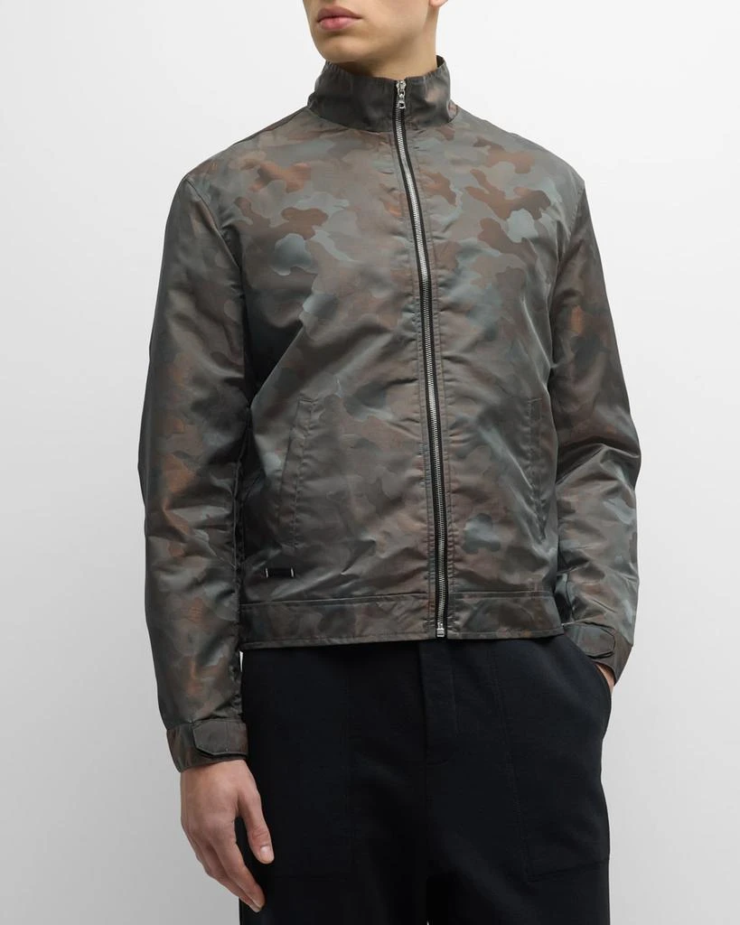 TRUE TRIBE Men's Camo Mock-Neck Track Jacket 4