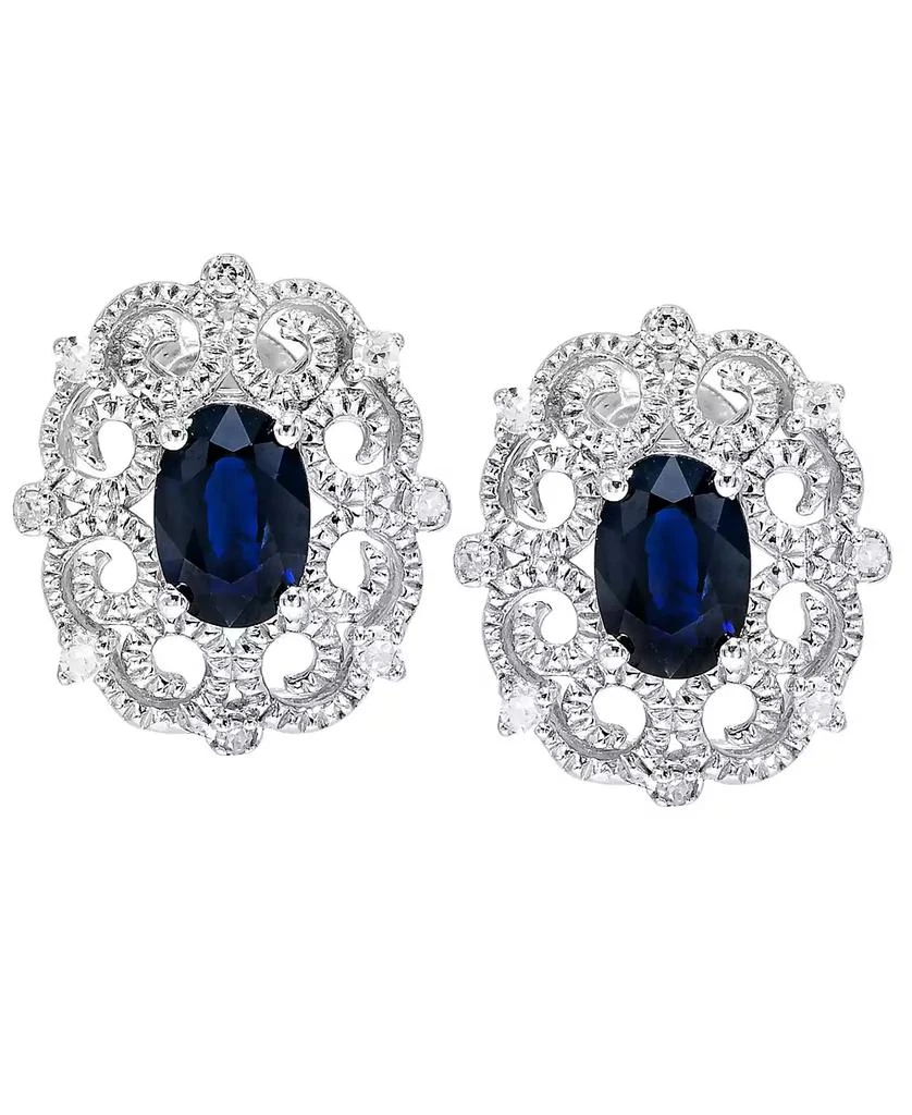 Macy
s Sapphire Milgrain Earrings